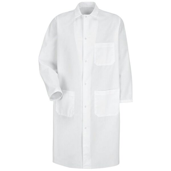 Unisex Butcher Coat with Exterior Chest Pocket Thumbnail