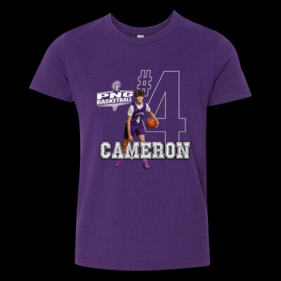 Cameron - PNG - BB #4 - Youth Unisex Jersey Tee Thumbnail