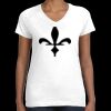 Women's Fine Jersey V-Neck Tee Thumbnail