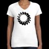 Women's Fine Jersey V-Neck Tee Thumbnail