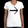 Women's Fine Jersey V-Neck Tee Thumbnail