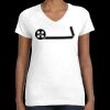 Women's Fine Jersey V-Neck Tee Thumbnail
