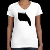 Women's Fine Jersey V-Neck Tee Thumbnail