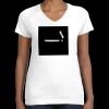 Women's Fine Jersey V-Neck Tee Thumbnail