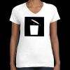 Women's Fine Jersey V-Neck Tee Thumbnail