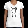 Women's Fine Jersey V-Neck Tee Thumbnail
