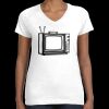 Women's Fine Jersey V-Neck Tee Thumbnail