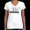 Women's Fine Jersey V-Neck Tee Thumbnail
