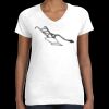 Women's Fine Jersey V-Neck Tee Thumbnail