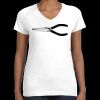 Women's Fine Jersey V-Neck Tee Thumbnail