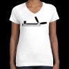 Women's Fine Jersey V-Neck Tee Thumbnail