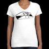 Women's Fine Jersey V-Neck Tee Thumbnail