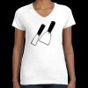 Women's Fine Jersey V-Neck Tee Thumbnail