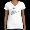 Women's Fine Jersey V-Neck Tee Thumbnail