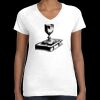 Women's Fine Jersey V-Neck Tee Thumbnail