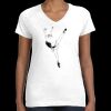 Women's Fine Jersey V-Neck Tee Thumbnail