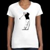 Women's Fine Jersey V-Neck Tee Thumbnail