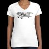 Women's Fine Jersey V-Neck Tee Thumbnail