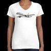 Women's Fine Jersey V-Neck Tee Thumbnail