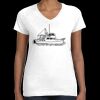 Women's Fine Jersey V-Neck Tee Thumbnail