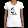 Women's Fine Jersey V-Neck Tee Thumbnail