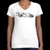 Women's Fine Jersey V-Neck Tee Thumbnail