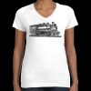 Women's Fine Jersey V-Neck Tee Thumbnail