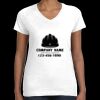 Women's Fine Jersey V-Neck Tee Thumbnail