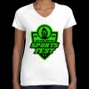 Women's Fine Jersey V-Neck Tee Thumbnail