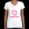 Women's Fine Jersey V-Neck Tee Thumbnail